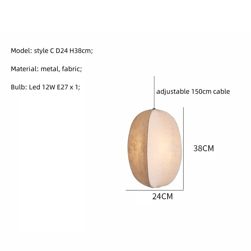 Pendelleuchte im Wabi Sabi Style