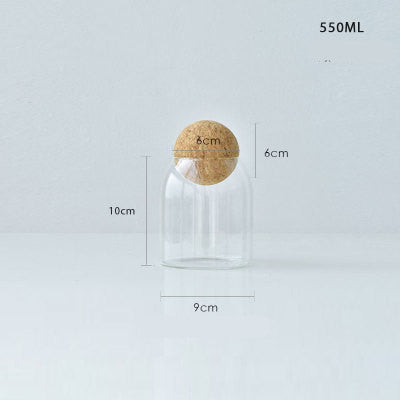 Aufbewahrungsglas mit Deckel aus Kork