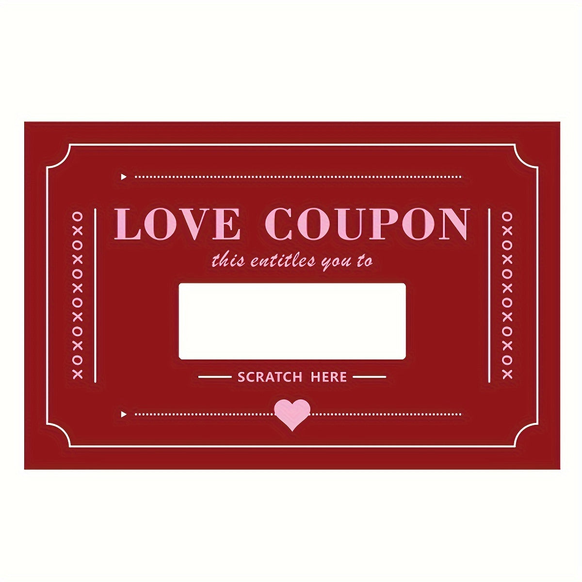 10er Set Love Coupon Rubbel Lose