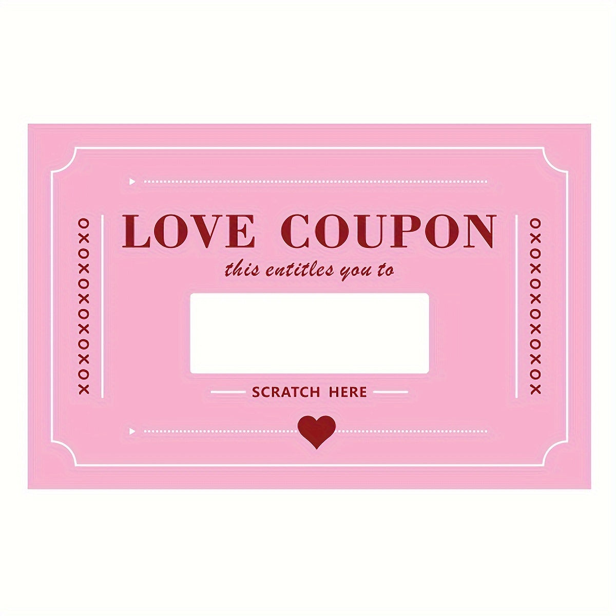 10er Set Love Coupon Rubbel Lose